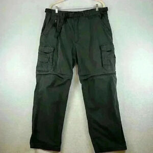B.C. Clothing Co. Pants Gray Men’s XL x 30” Convertible Zip Cargo Pants/Shorts